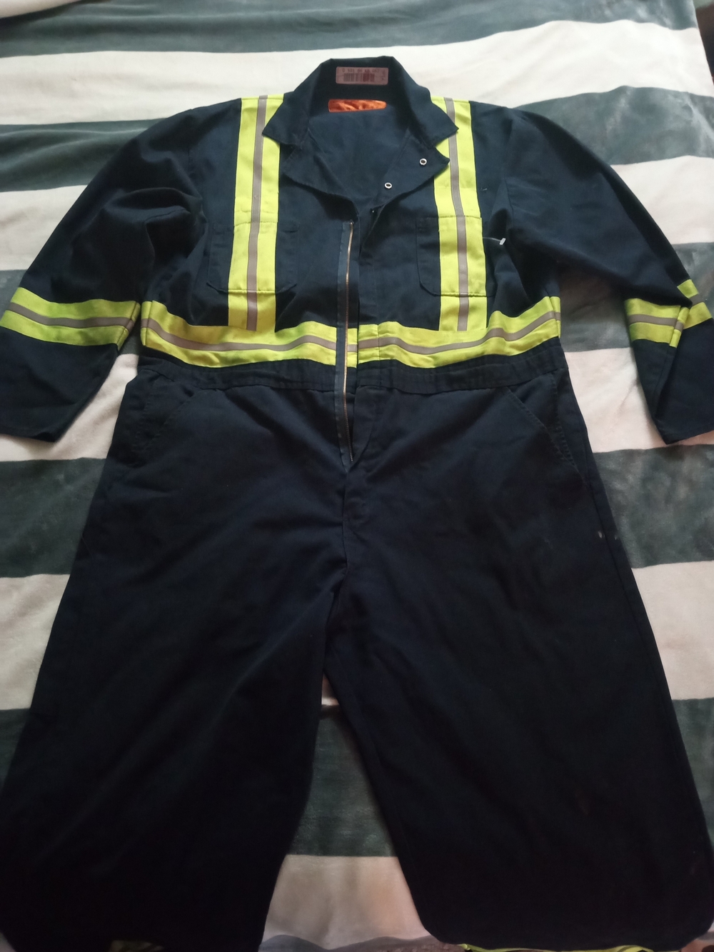Men's Navy High-Visibility Lightweight Work Jacket
